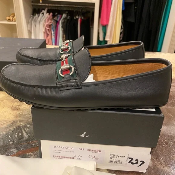 Gucci | Shoes | Gucci Leather Driver With Web Size 8 | Poshmark display picture 1
